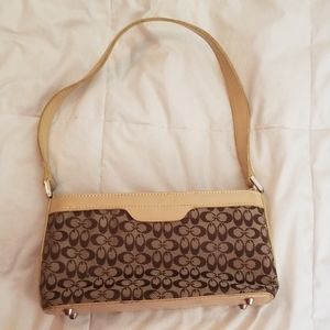 Brown n beige mini purse